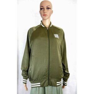 LuLaRoe Supply Army Green Silky Bomber Style Jacket Womens Size S Small Rare